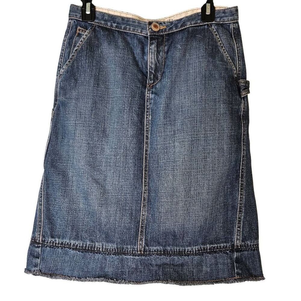 Banana Republic Blue Denim Midi Skirt